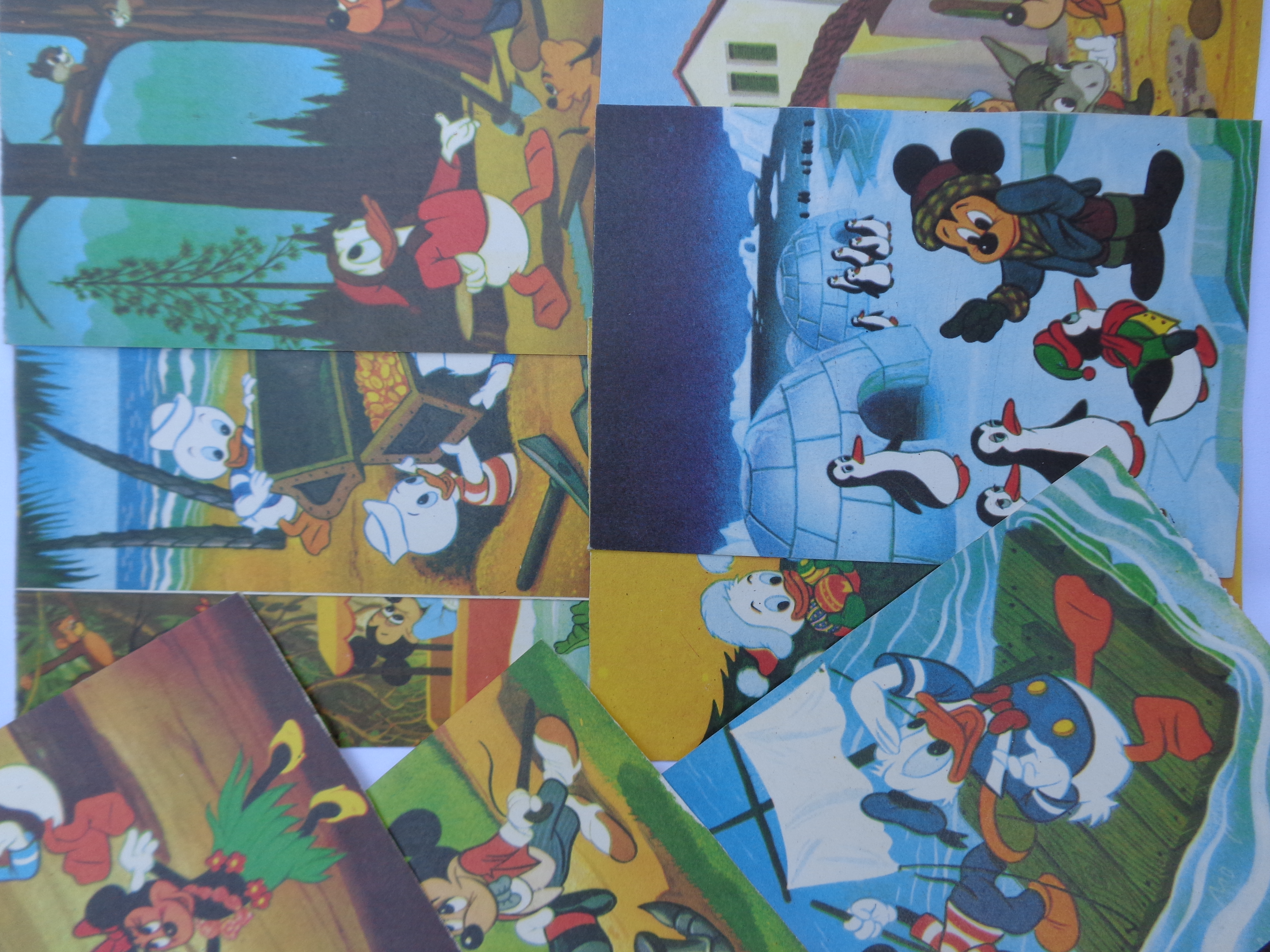 Μίκυ Μάους Mickey Mouse DISNEY 1970’s  Εννιά διαφορετικές κάρτες της Walt Disney Productions 