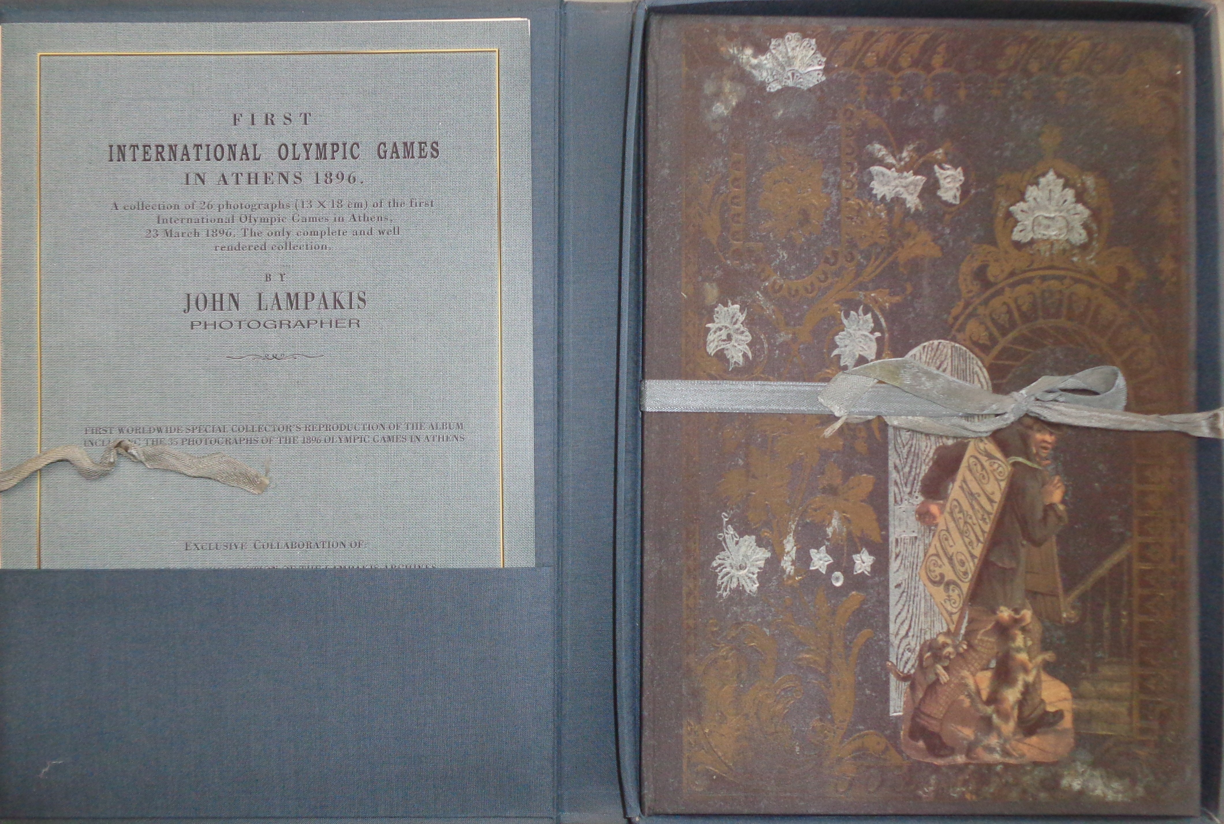 ΟΛΥΜΠΙΑΚΟΙ ΑΓΩΝΕΣ ΑΘΗΝΑ 2004 Το άλμπουμ Ιωάννη Λαμπάκη των πρώτων Ολυμπιακών αγώνων στην Αθήνα το 1896 Επανεκτύπωση με την χορηγία της Cosmote 
